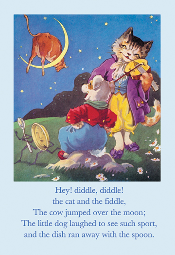 Buy Enlarge 0-587-00381-2C12X18 Hey- Diddle  Diddle- Canvas Size C12X18