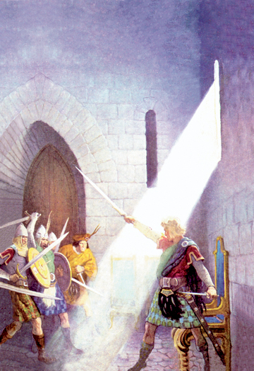 Wallace Draws the Kings Sword- Canvas Size C12X18