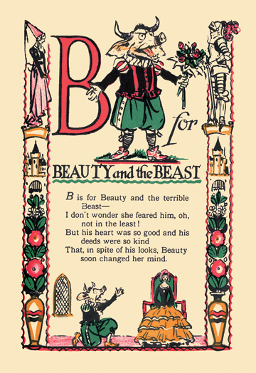 Buy Enlarge 0-587-07422-1C12X18 B for Beauty and the Beast- Canvas Size C12X18