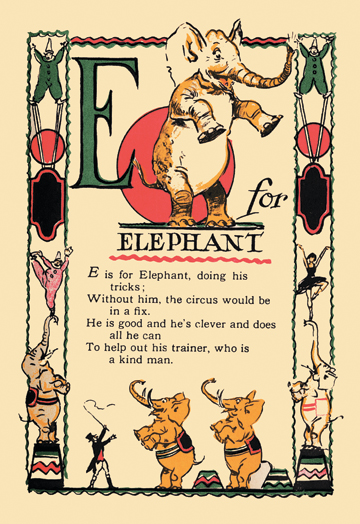 Buy Enlarge 0-587-07425-6C12X18 E for Elephant- Canvas Size C12X18