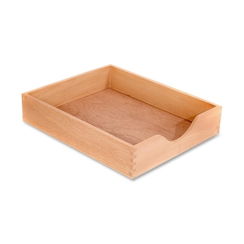 Picture of Carver Wood Products- INC. Carver Wood Products- INC. Wood Desk Tray- Letter Size- Solid Oak