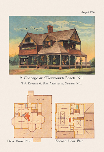 Picture of Buy Enlarge 0-587-02783-5P12x18 Cottage at Monmouth Beach  New Jersey- Paper Size P12x18