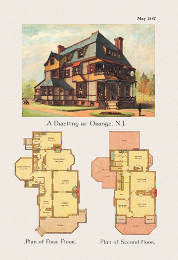 Picture of Buy Enlarge 0-587-02786-xP12x18 Dwelling at Orange  New Jersey- Paper Size P12x18