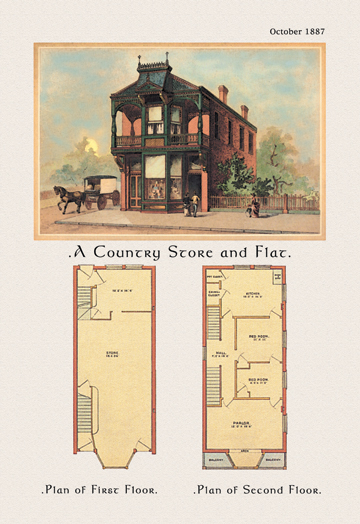 Picture of Buy Enlarge 0-587-02788-6P12x18 Country Store and Flat- Paper Size P12x18