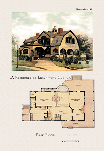 Picture of Buy Enlarge 0-587-02796-7P12x18 Residence at Larchmont Manor- Paper Size P12x18