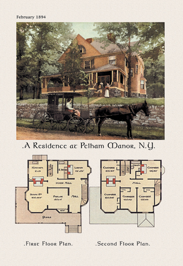 Picture of Buy Enlarge 0-587-02798-3P12x18 Residence at Pelham Manor- Paper Size P12x18