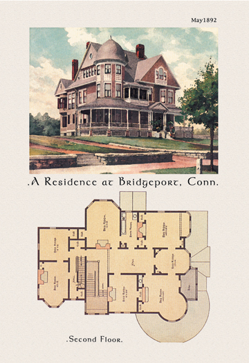 Picture of Buy Enlarge 0-587-02807-6P12x18 Residence at Bridgeport  Connecticut- Paper Size P12x18