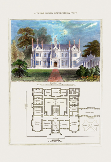 Picture of Buy Enlarge 0-587-04113-7P20x30 Tudor Manor House  Henry VIII no.2- Paper Size P20x30