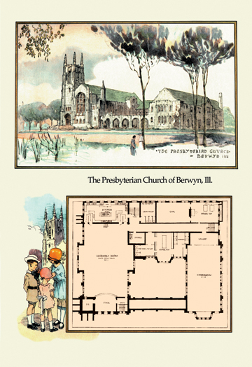 Picture of Buy Enlarge 0-587-08448-0P12x18 Presbyterian Church of Berwyn  Ill.- Paper Size P12x18