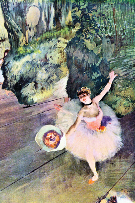 Buy Enlarge 0-587-25962-0P12x18 Dancer with a bouquet of flowers - The Star of the ballet- Paper Size P12x18