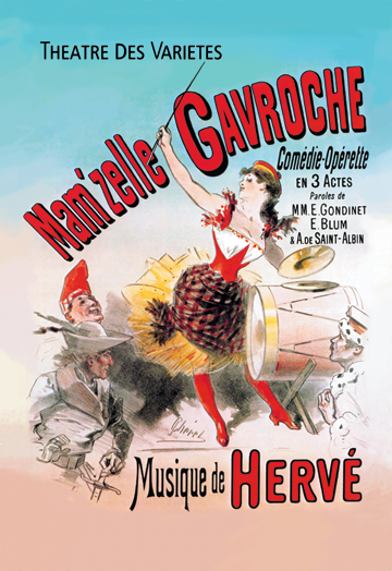 Picture of Buy Enlarge 0-587-00091-0P12x18 Mamzelle Gavroche Comedie-Operette- Paper Size P12x18