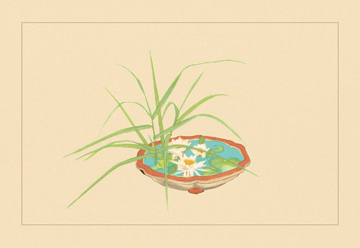 Picture of Buy Enlarge 0-587-04440-3P20x30 Reed and Pond Lily- Paper Size P20x30
