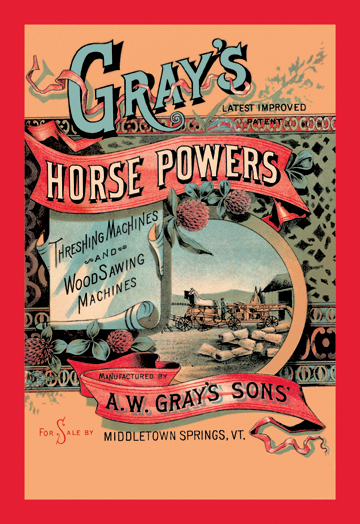 Picture of Buy Enlarge 0-587-07589-9P12x18 Grays Horse Powers- Paper Size P12x18