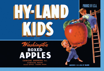 Buy Enlarge 0587128933P12x18 HyLand Kids Brand Apples Paper Size P12x18