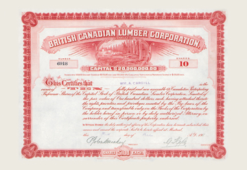 Picture of Buy Enlarge 0-587-00325-1P12x18 British Canadian Lumber Corporation- Paper Size P12x18