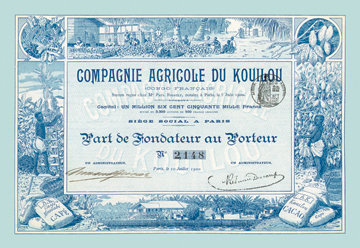 Picture of Buy Enlarge 0-587-00330-8P20x30 Compagnie Agricole du Kouilou- Paper Size P20x30