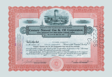 Picture of Buy Enlarge 0-587-00333-2P12x18 Century Natural Gas and Oil Corporation- Paper Size P12x18
