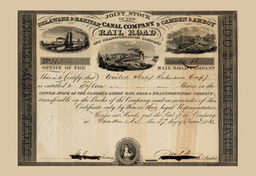 Picture of Buy Enlarge 0-587-17503-6P20x30 Delaware and Raritan Canal Company- Paper Size P20x30