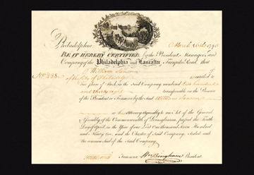 Picture of Buy Enlarge 0-587-17537-0P20x30 Company of the Philadelphia and Lancaster Turnpike Road- Paper Size P20x30