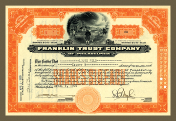 Picture of Buy Enlarge 0-587-17551-6P12x18 Franklin Trust Company no.1- Paper Size P12x18