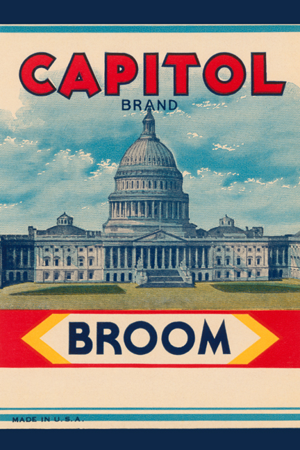 Buy Enlarge 0587245964P12x18 Capitol Brand Broom Label Paper Size P12x18