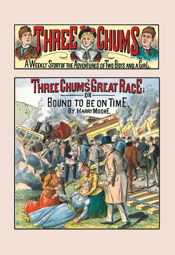 Picture of Buy Enlarge 0-587-03786-5P20x30 Three Chums- The Great Race  or Bound to Be on Time- Paper Size P20x30