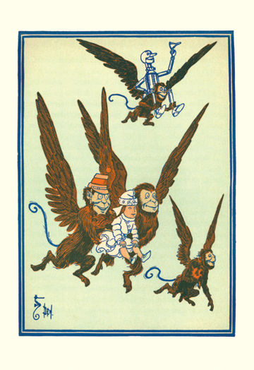 Monkeys Flew Away with Dorothy- Paper Size P12x18