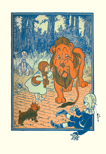 Cowardly Lion 12x18 inches