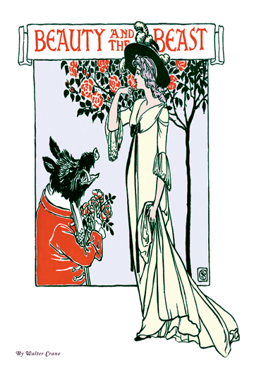 Buy Enlarge 0-587-09592-xP12x18 Beauty and the Beast- Paper Size P12x18