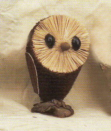 Picture of Brushart BRUSH15B Brush Art Animal Figurine Owl - Brown