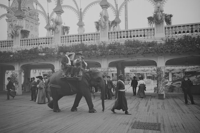Picture of Buy Enlarge 0-587-46144-LP12x18 Riding the elephant  Coney Island  N.Y.- Paper Size P12x18
