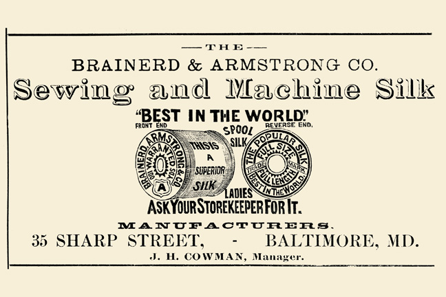Buy Enlarge 0-587-22694-3P12x18 Brainerd and Armstrong Co. Sewing and Machine Silk- Paper Size P12x18