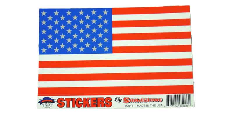 Picture of Barjan 0452000 AMERICAN FLAG FOIL STICKER