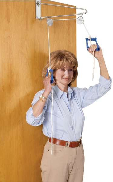 Over Door Exercise Pulley - White - Standard - Set of 1 - Patient Therapy Tool