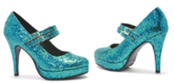Picture of WMU 1178125 7 Blue Shoe Alice Glitter Girls Costumes