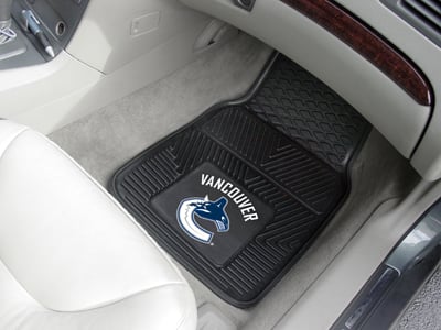 Picture of Fanmats 10453 NHL - 18 in. x27 in.  - Vancouver Canucks 2-pc Heavy Duty Vinyl Car Mat Set