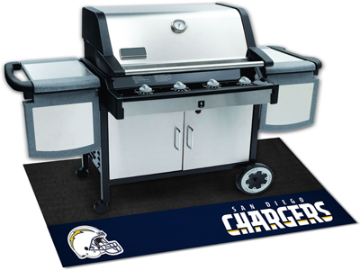 Picture of Fanmats 12199 NFL - 26 in. x42 in.  - NFL - San Diego Chargers Grill Mat