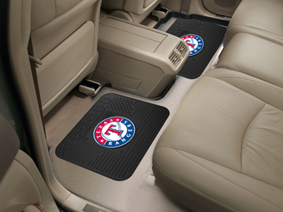 Picture of Fanmats 12346 MLB - Texas Rangers  Backseat Utility Mats 2 Pack