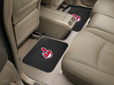Picture of Fanmats 12330 MLB - Cleveland Indians  Backseat Utility Mats 2 Pack