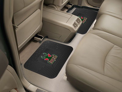 Picture of FANMATS 12378 NBA - Milwaukee Bucks Backseat Utility Mats 2 Pack
