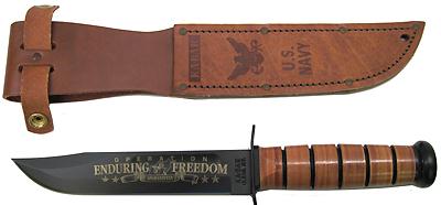 Ka-Bar 2-9170-8 USN OEFAfganistan Comm Lthr Shth