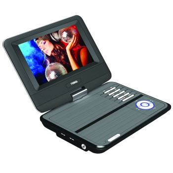 Picture of NAXA NPD-703 7 in. TFT LCD Swivel Screen Portable DVD Player with USB-SD-MMC Inputs