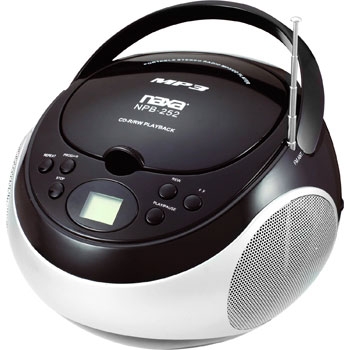 Picture of NAXA NPB-252BLK Portable MP3-CD Player with AM-FM Stereo Radio- Black