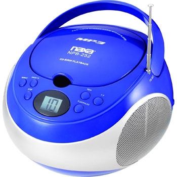 Picture of NAXA RA20178 Portable MP3-CD Player with AM-FM Stereo Radio- Blue