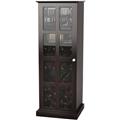 Atlantic 94835842 Windowpane 24 Wine Cabinet In Espresso Atlantic 94835842 Windowpane 24 Wine Cabinet In Espresso