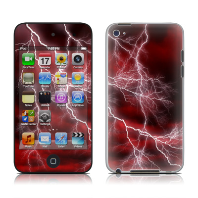 Picture of DecalGirl AIT4-APOC-RED DecalGirl iPod Touch 4G Skin - Apocalypse Red