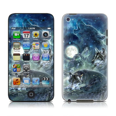 Picture of DecalGirl AIT4-BARKMOON DecalGirl iPod Touch 4G Skin - Bark At The Moon
