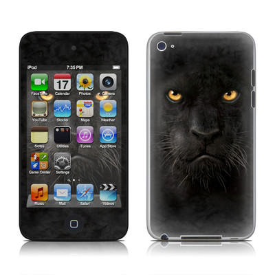 Picture of DecalGirl AIT4-BLK-PANTHER DecalGirl iPod Touch 4G Skin - Black Panther