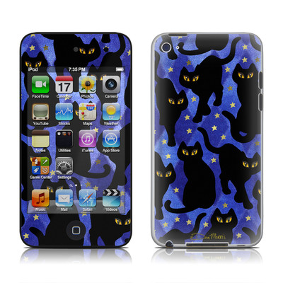 Picture of DecalGirl AIT4-CATSIL DecalGirl iPod Touch 4G Skin - Cat Silhouettes