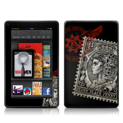 Picture of DecalGirl AKF-BLKPEN DecalGirl Kindle Fire Skin - Black Penny